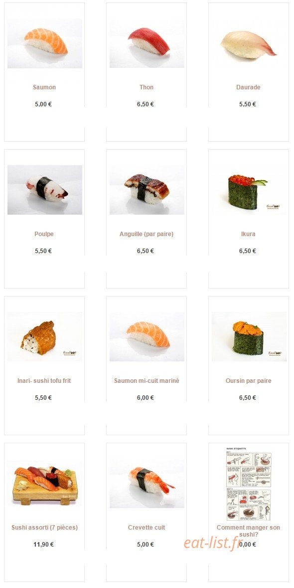 Kan Food — carte page 4