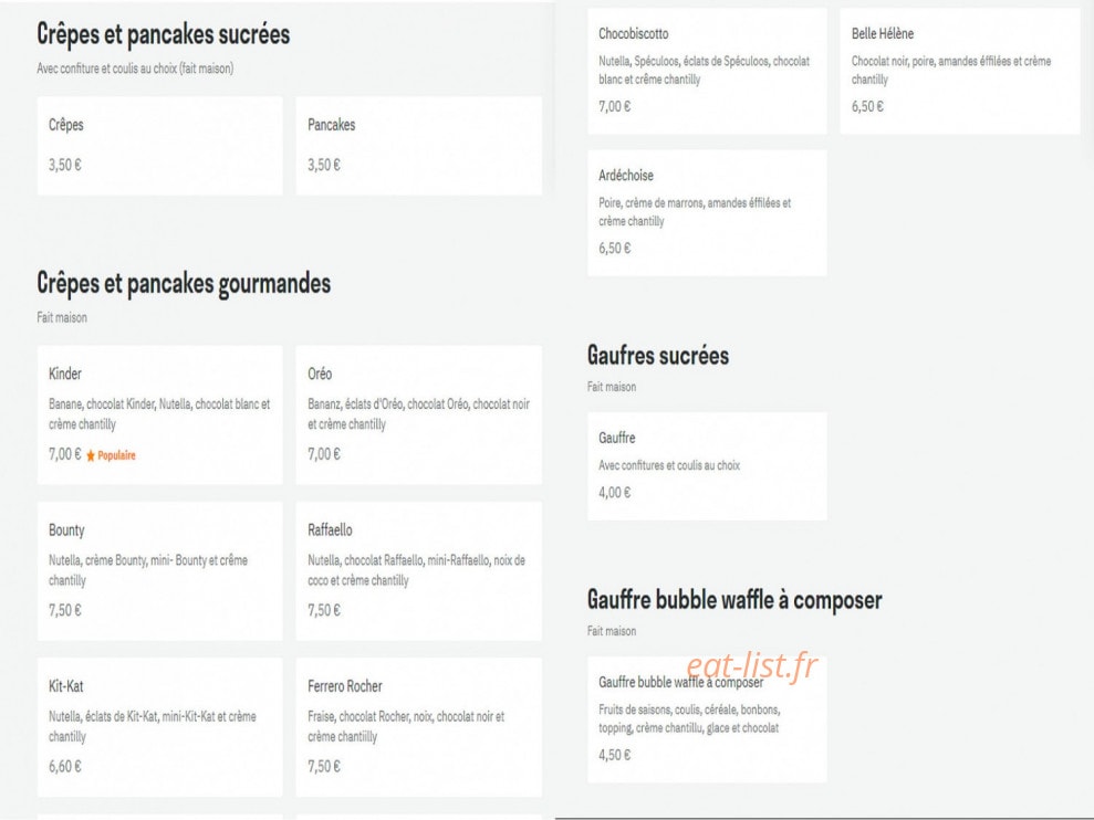 Ke gusto — carte page 2