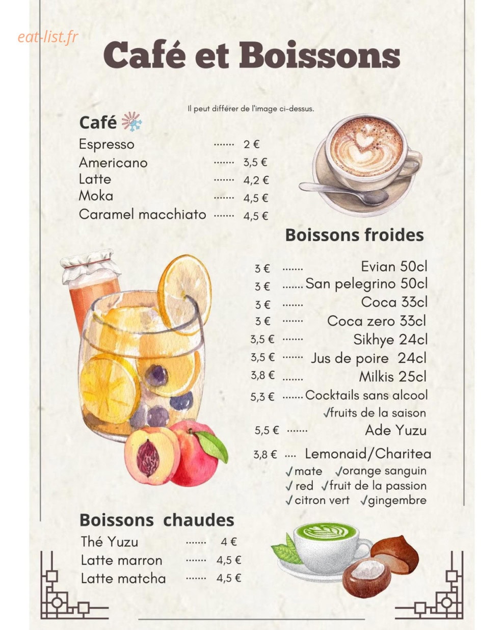 Kopain et Café — carte page 7
