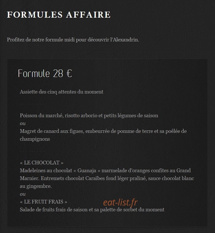 L'Alexandrin — carte page 5