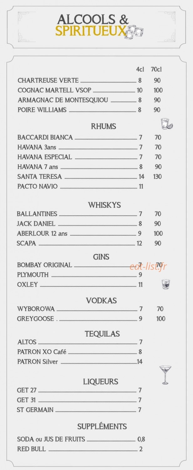 L'aristo bar — carte page 5