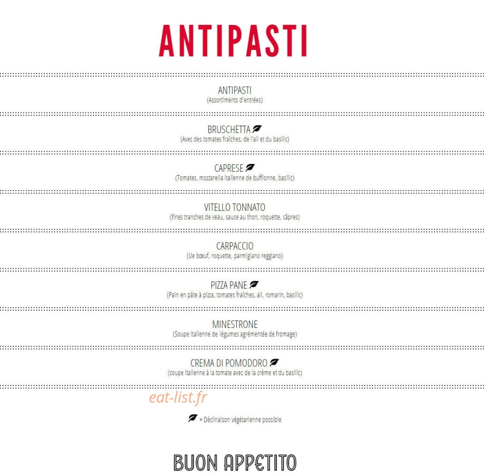 L'Osteria — carte page 2