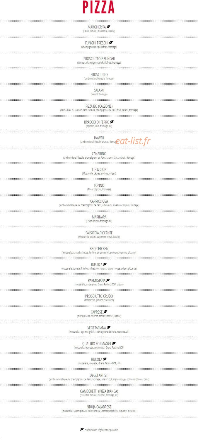 L'Osteria — carte page 5