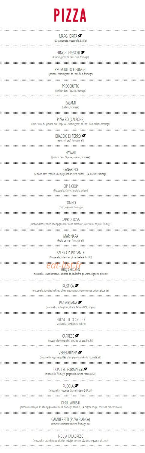L'Osteria — carte page 3