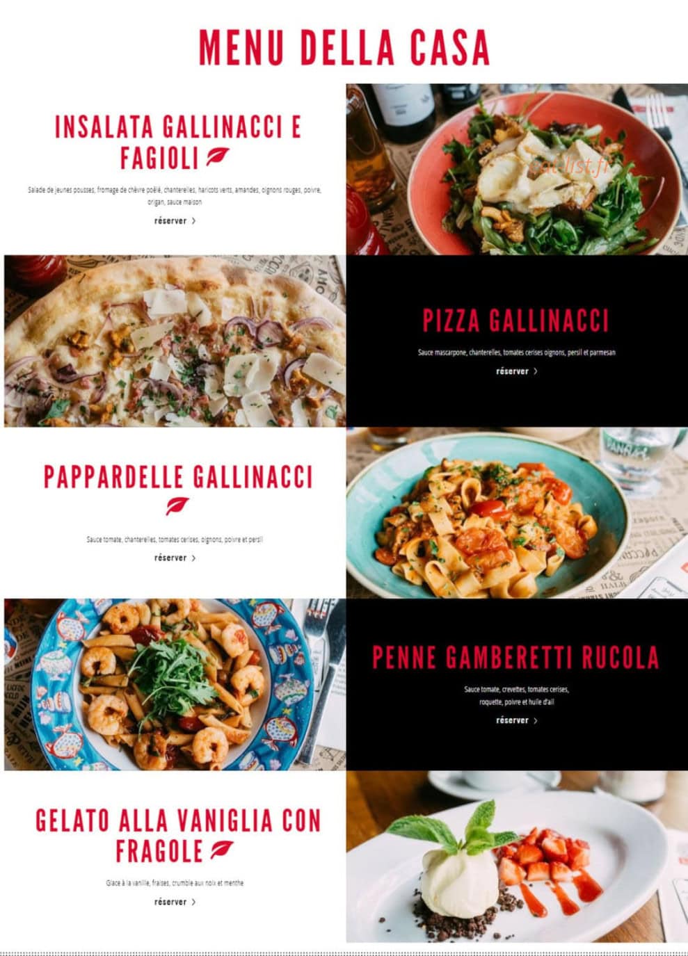 L'Osteria — carte page 6