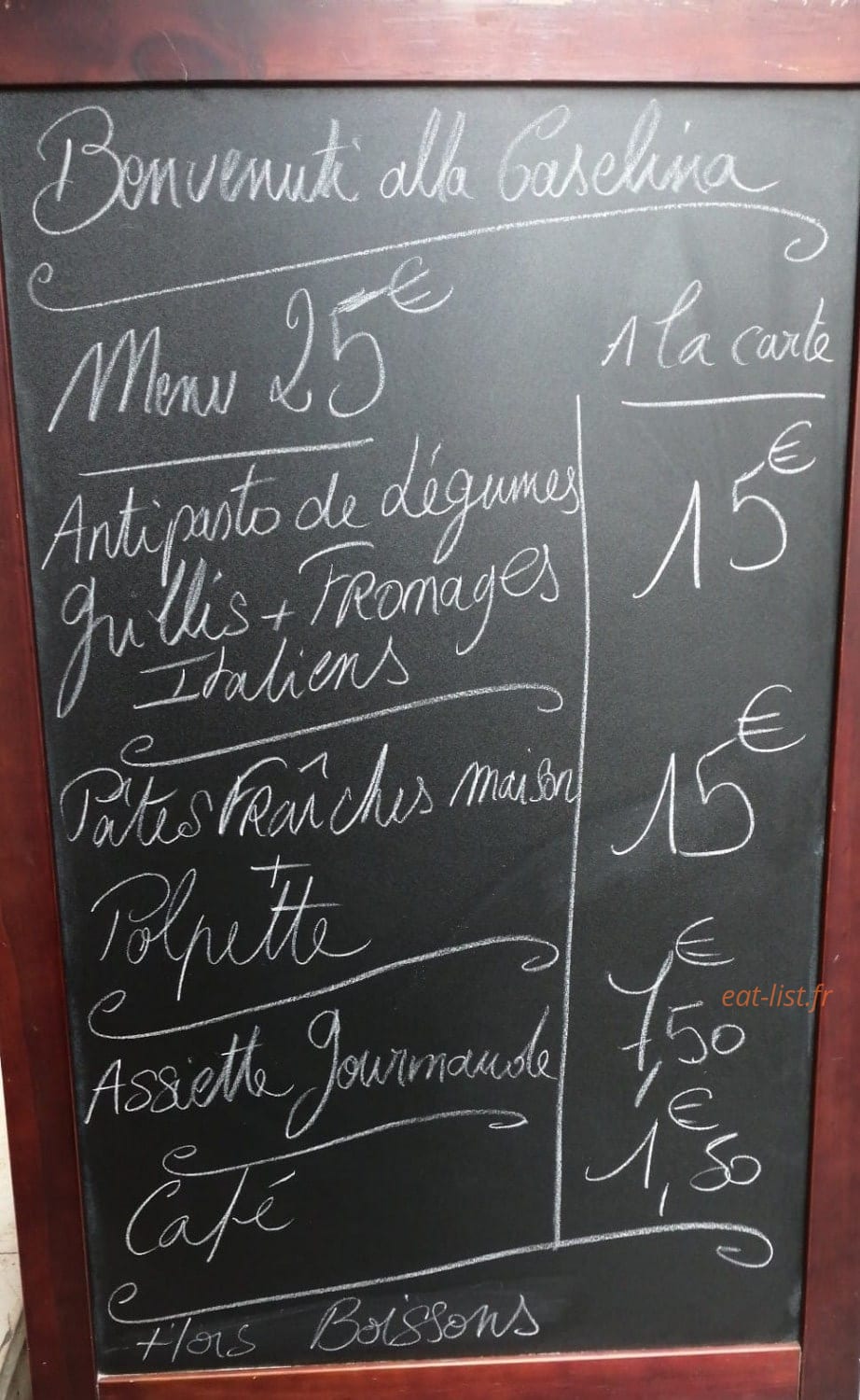 La Caselina — carte page 1