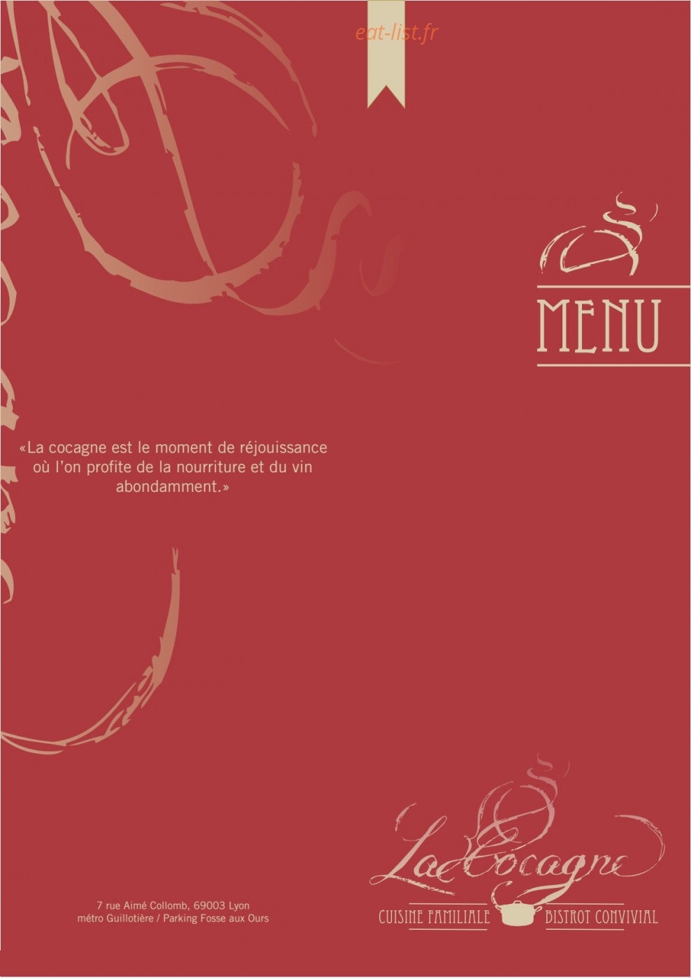 La Cocagne — carte page 1