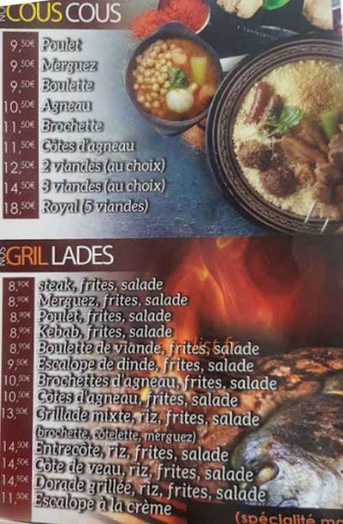 La Grillade — carte page 3