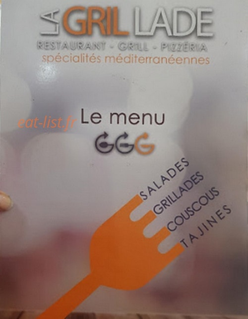 La Grillade — carte page 1