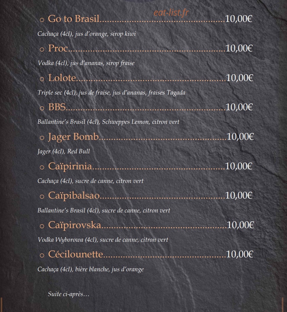 La Movida — carte page 8