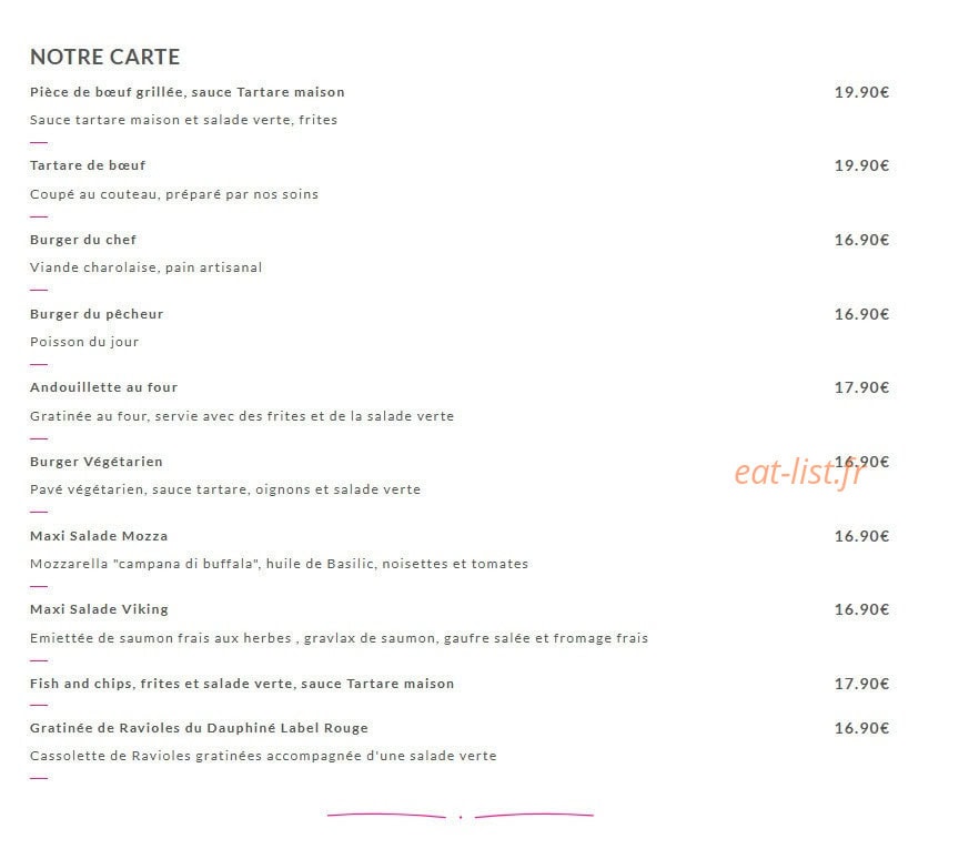 La Table de Flo — carte page 2