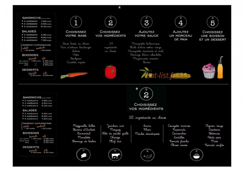 Le Bistrot — carte page 5