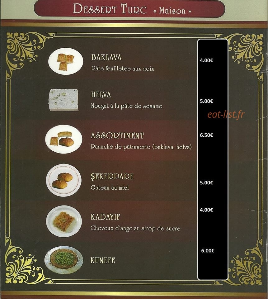 Le Bosphore — carte page 7