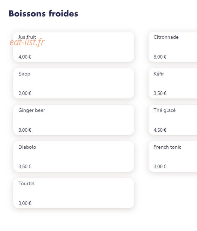 Le Café Des Cuisiniers — carte page 3