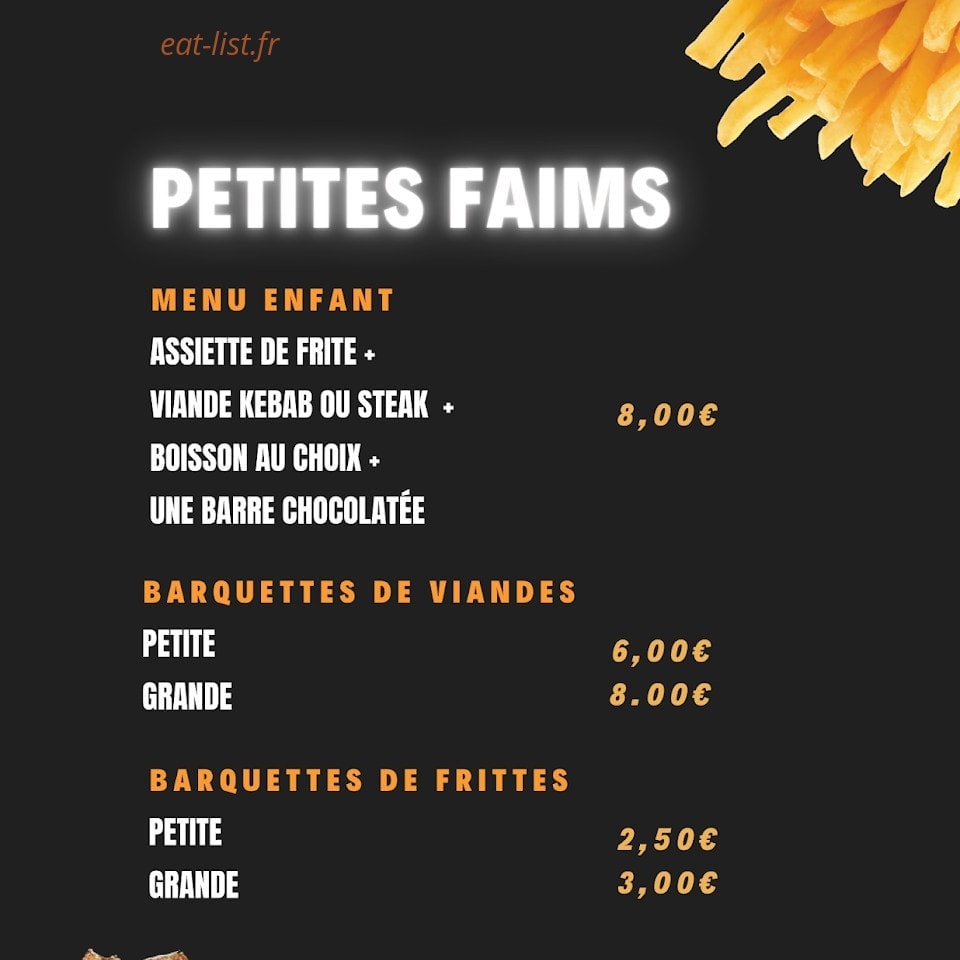 Le Familial kebab — carte page 7