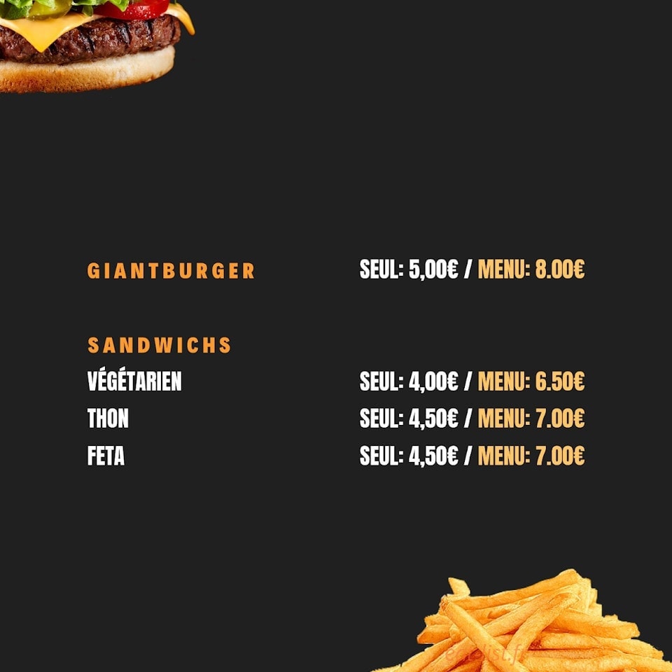Le Familial kebab — carte page 3