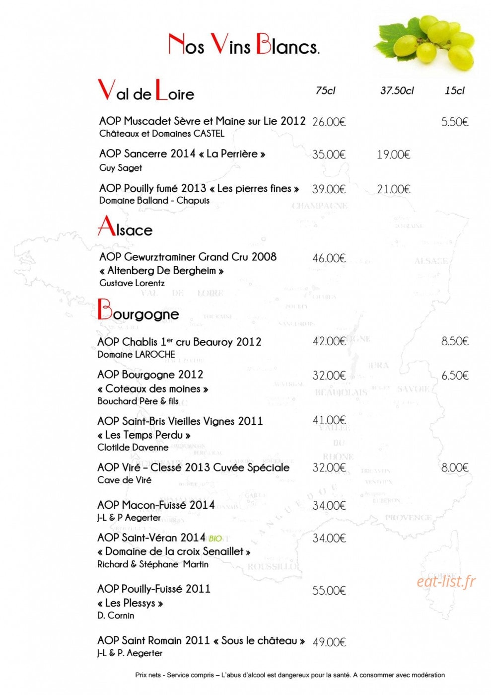 Le Garage — carte page 2