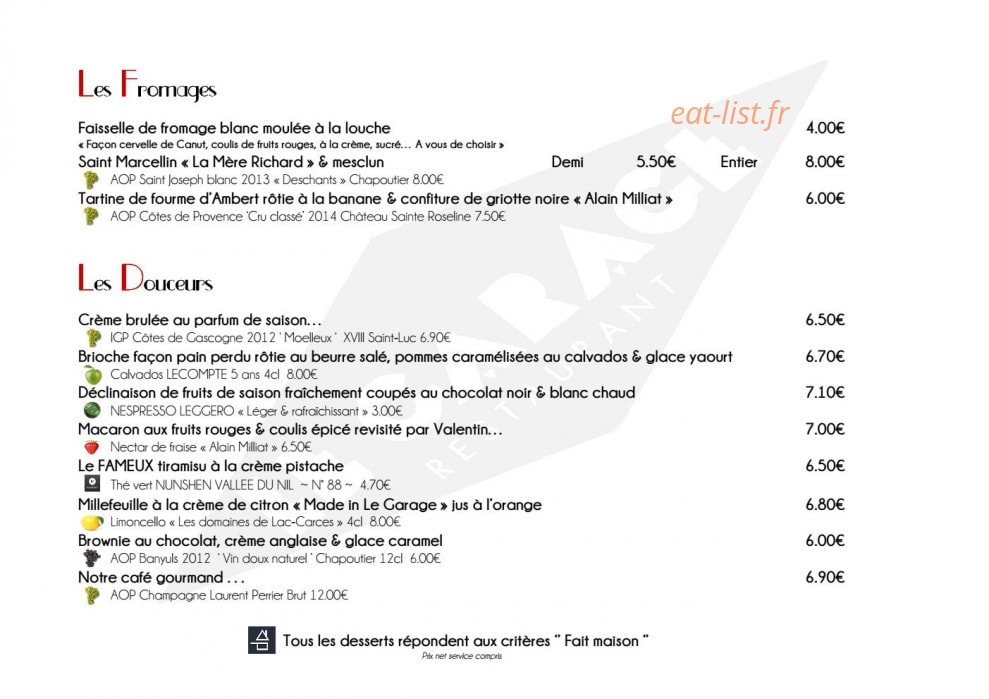 Le Garage — carte page 13