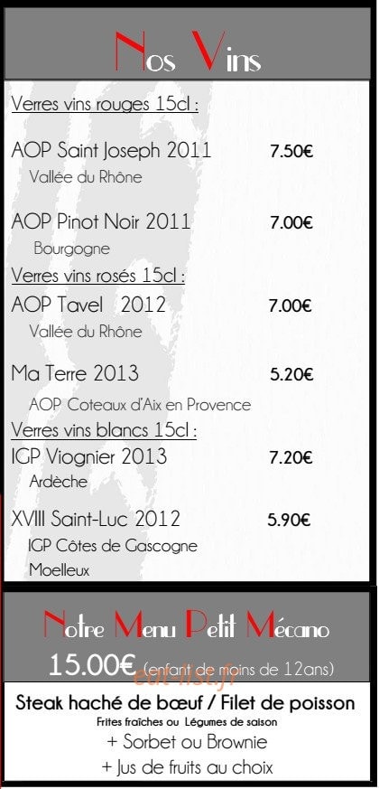 Le Garage — carte page 10