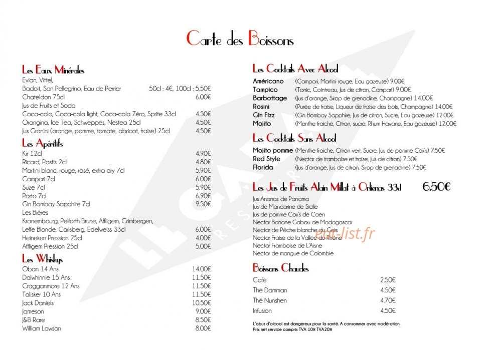 Le Garage — carte page 14