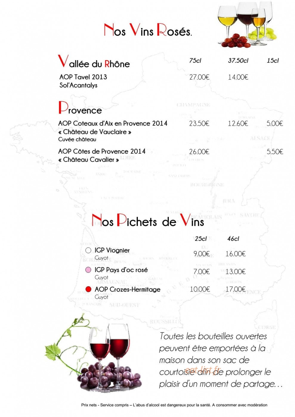 Le Garage — carte page 6