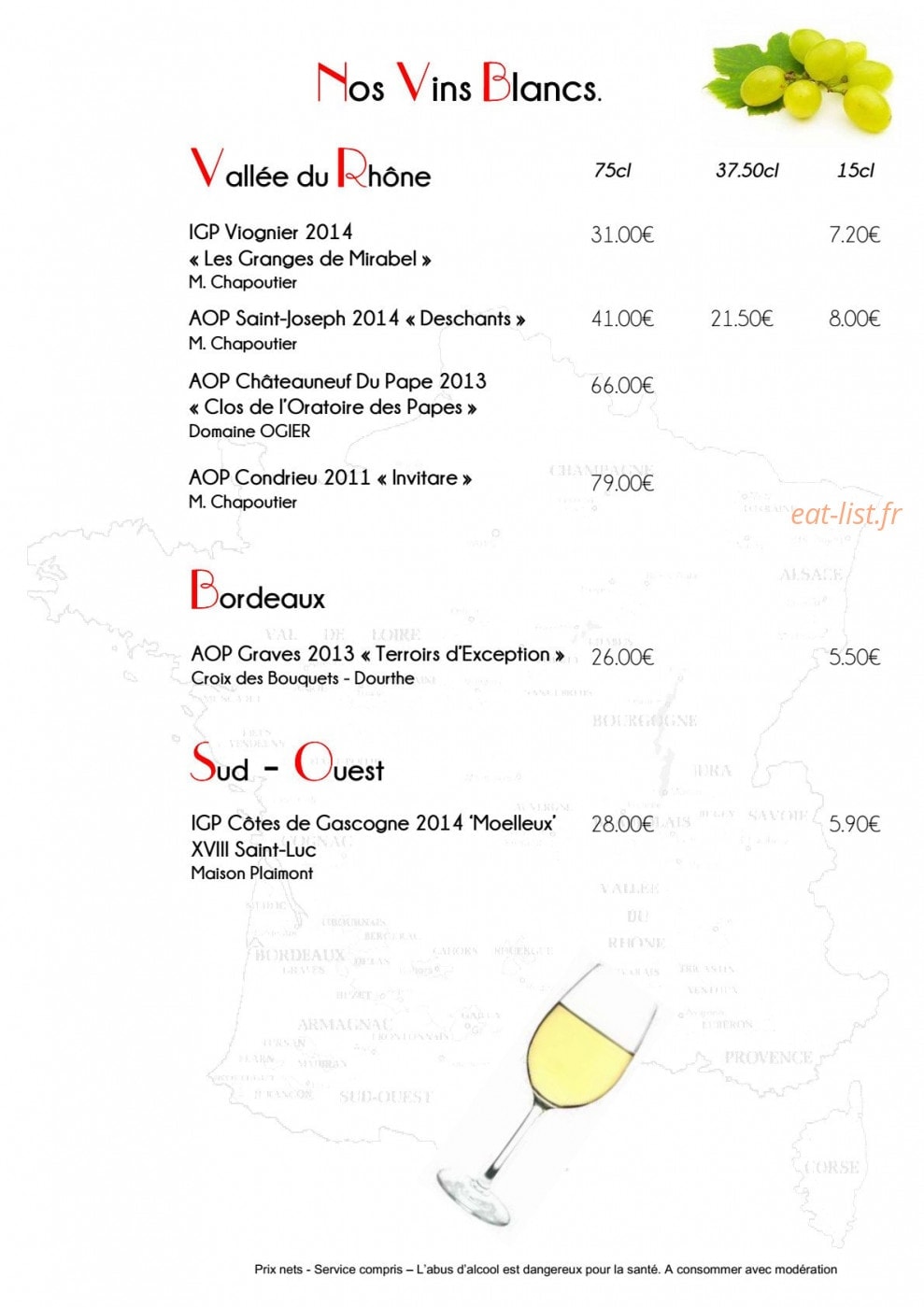 Le Garage — carte page 3
