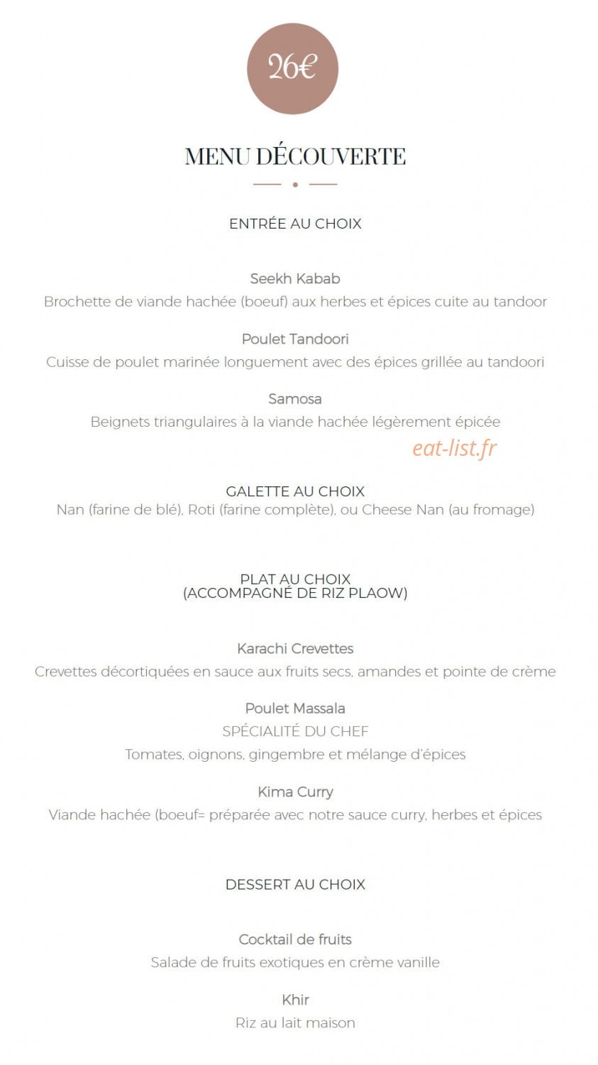 Le Karachi — carte page 1