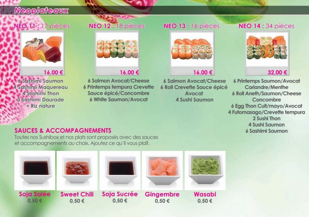 Neo Sushi — carte page 8