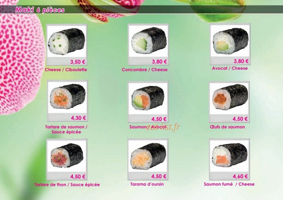 Neo Sushi — carte page 16