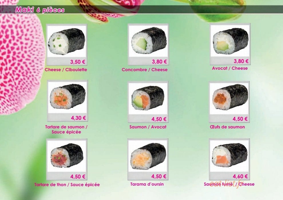 Neo Sushi — carte page 15