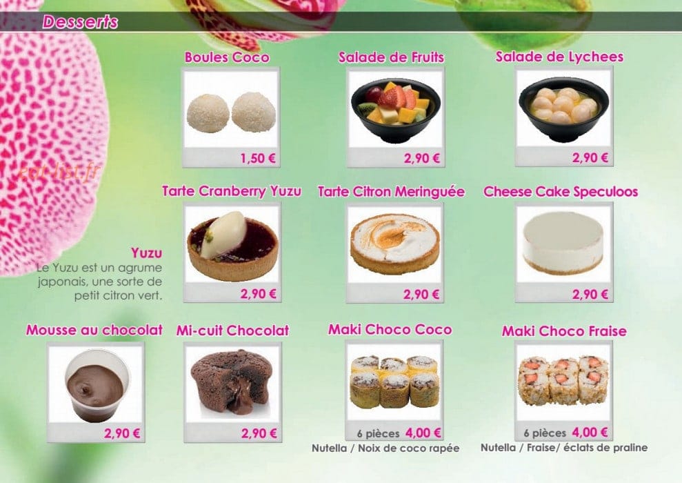 Neo Sushi — carte page 22
