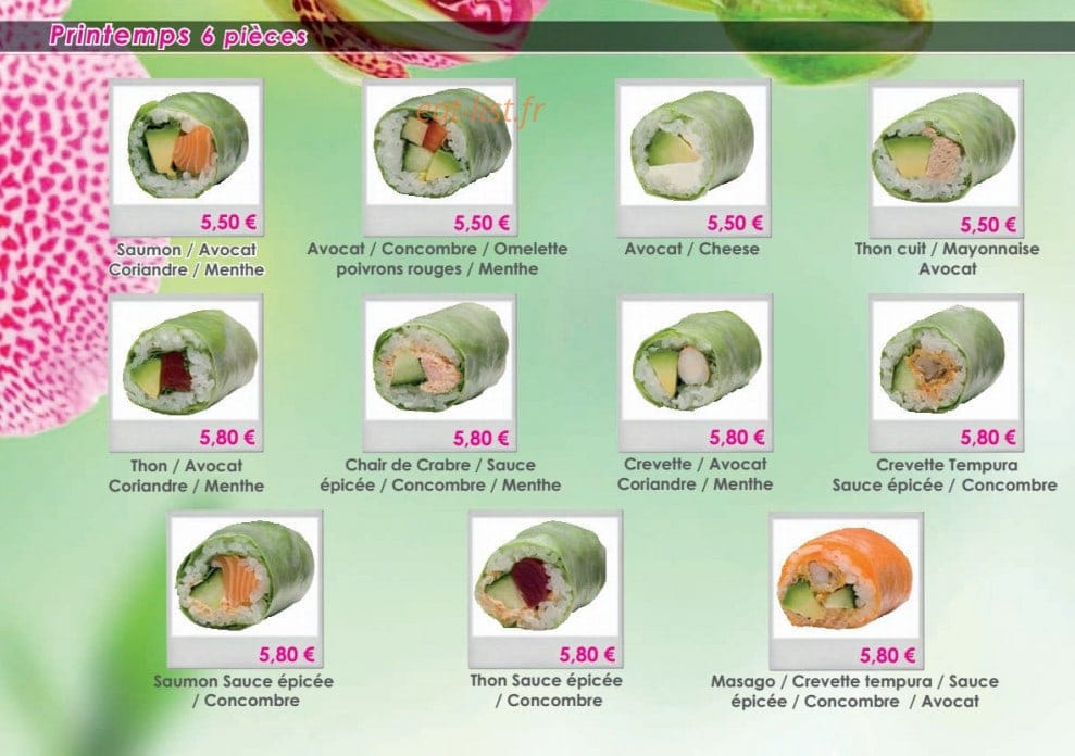 Neo Sushi — carte page 18