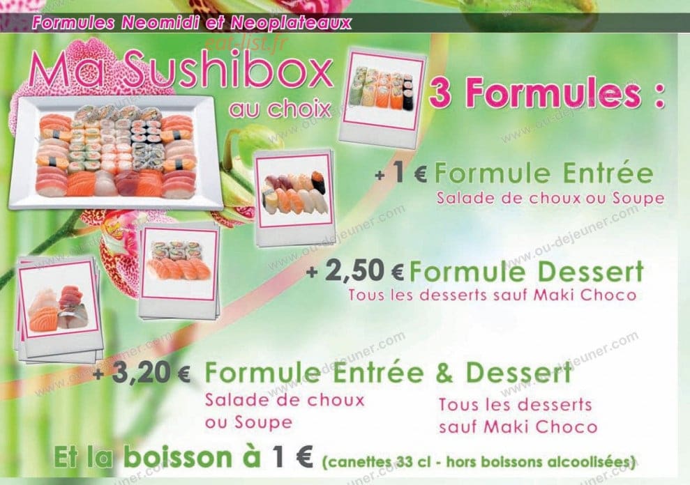 Neo Sushi — carte page 4