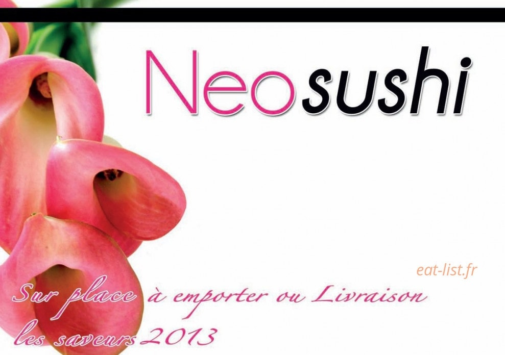 Neo Sushi — carte page 1