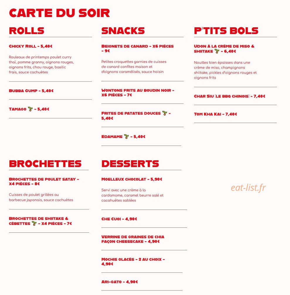 Niam Niam — carte page 2