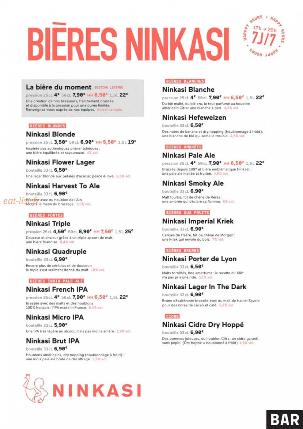 Ninkasi — carte page 6