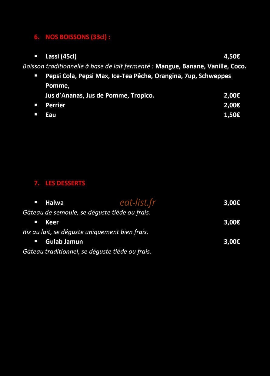 Noor Mahal — carte page 6