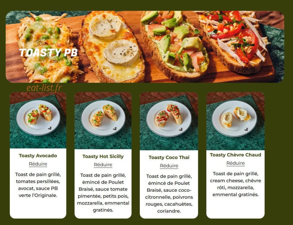 PB Poulet Braisé — carte page 4