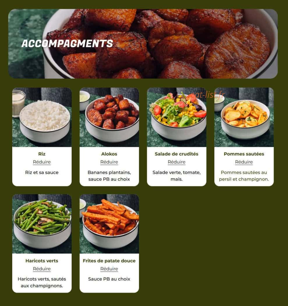 PB Poulet Braisé — carte page 10
