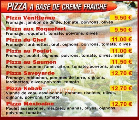 Pizz'Appel — carte page 2