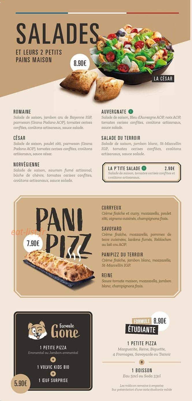 Pizza Cosy — carte page 2