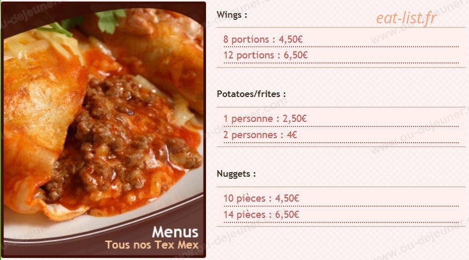 Pizza Lyon — carte page 4