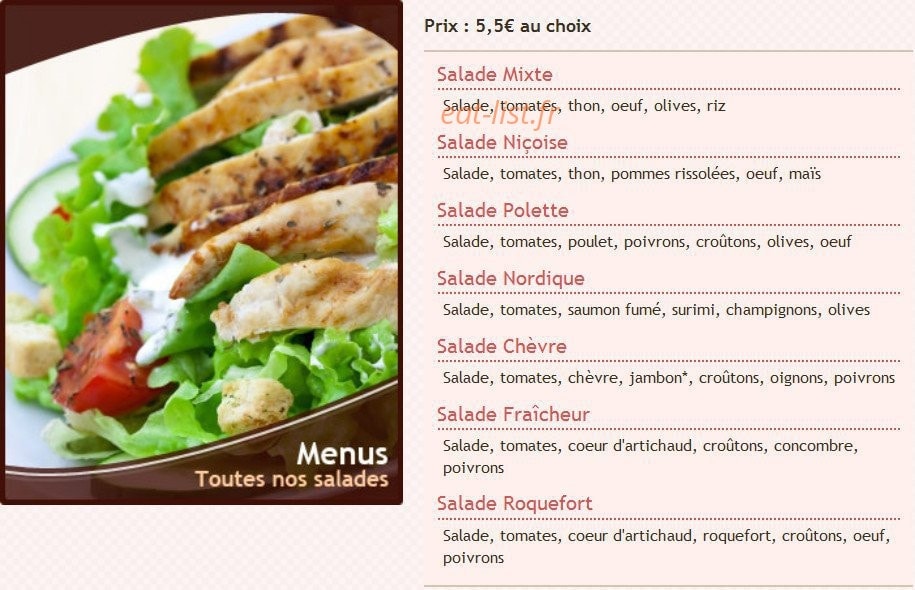 Pizza Lyon — carte page 5
