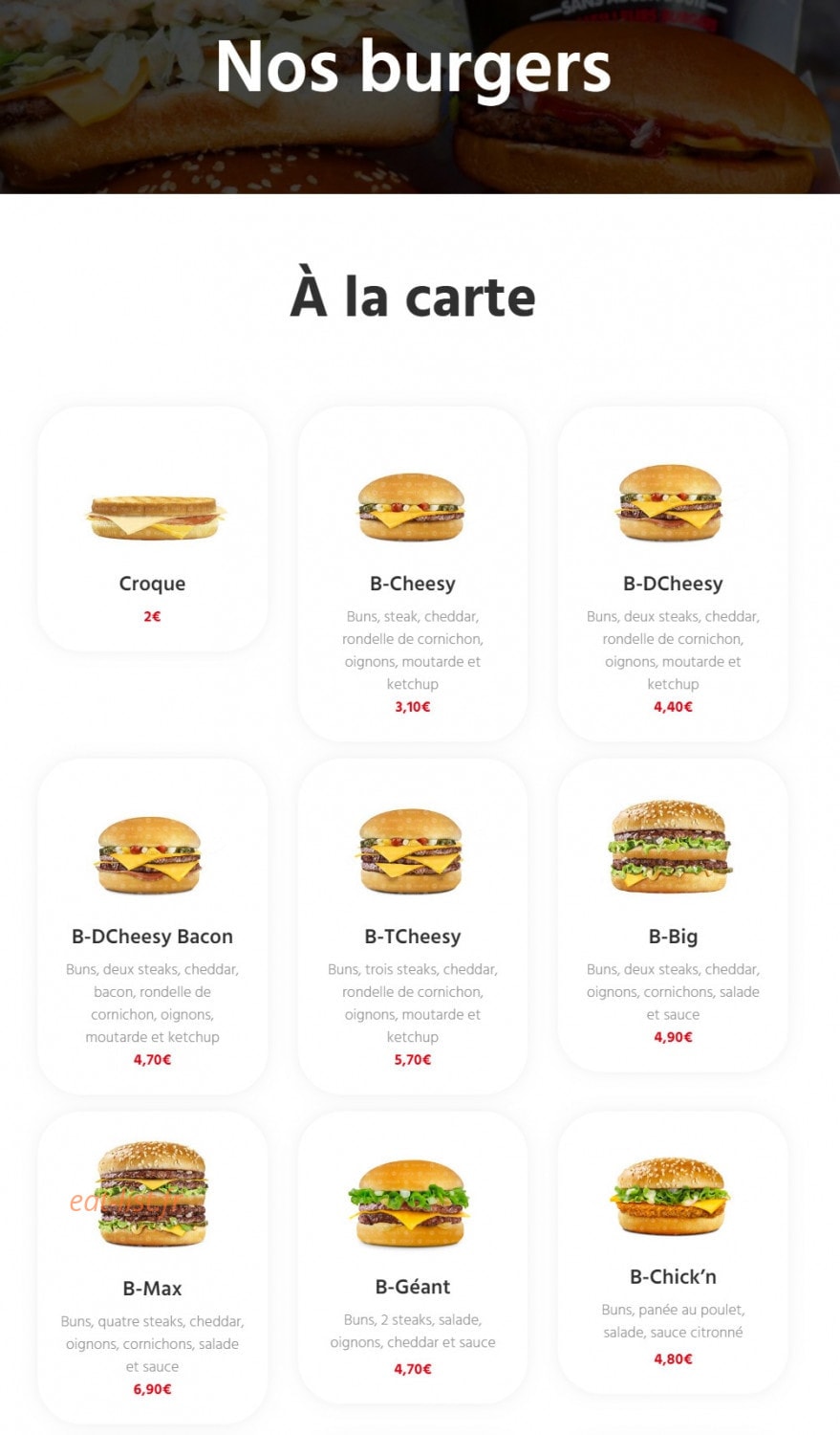 Point B — carte page 6