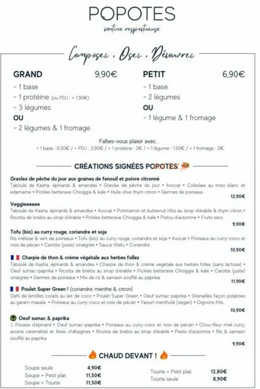 Popotes — carte page 1