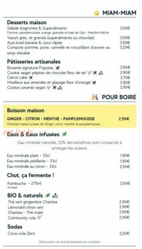 Popotes — carte page 2