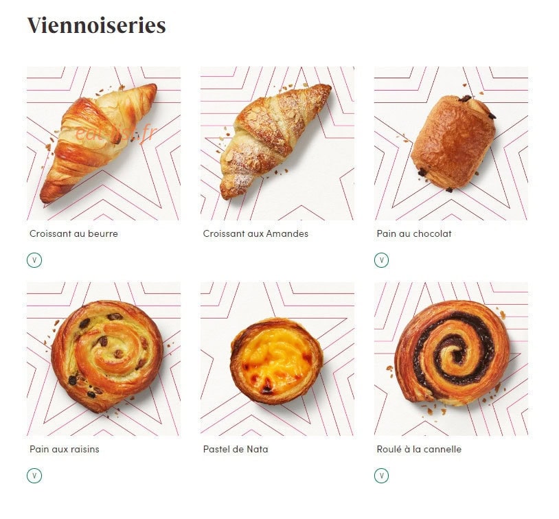 Pret A Manger — carte page 14