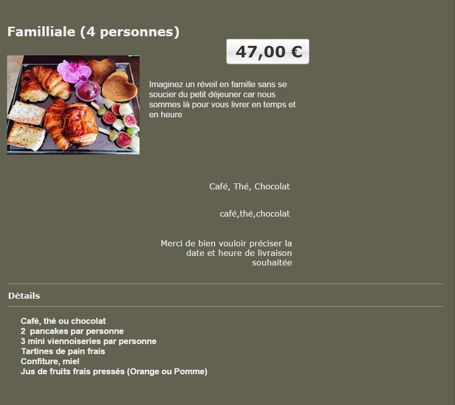 Ptit dej a dom — carte page 2