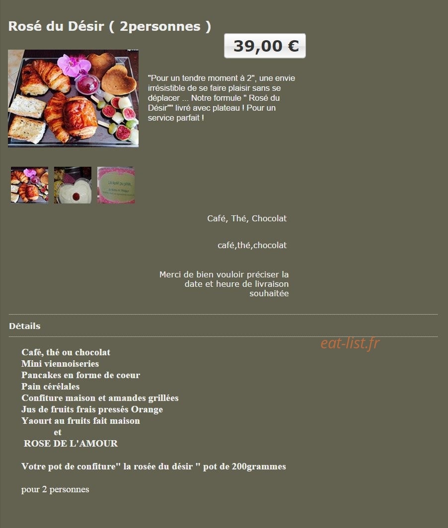 Ptit dej a dom — carte page 3