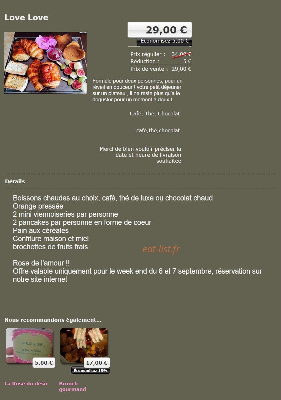 Ptit dej a dom — carte page 5